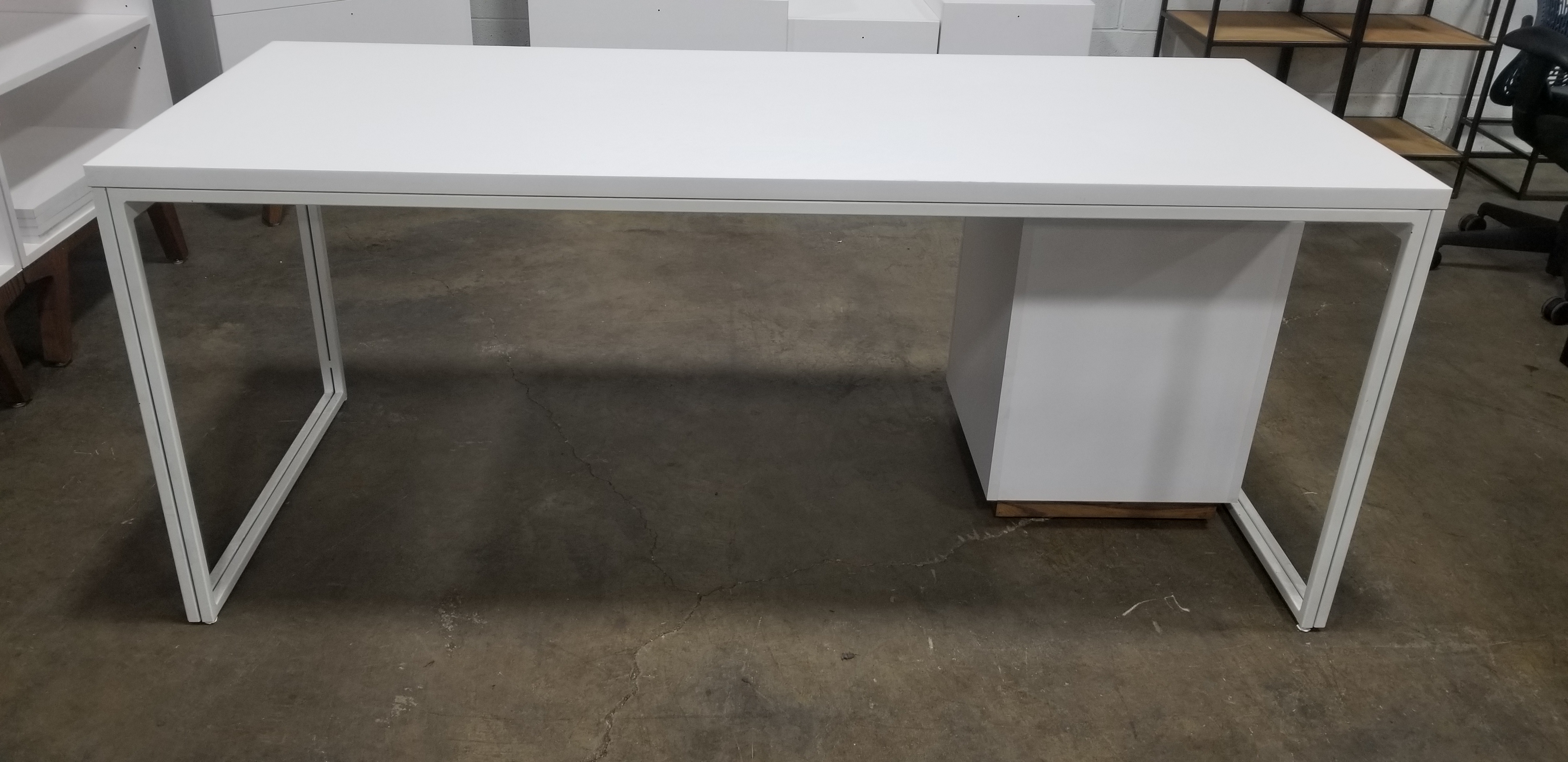 Industrial White Desk 72 X30 Office Furniture Chicago New